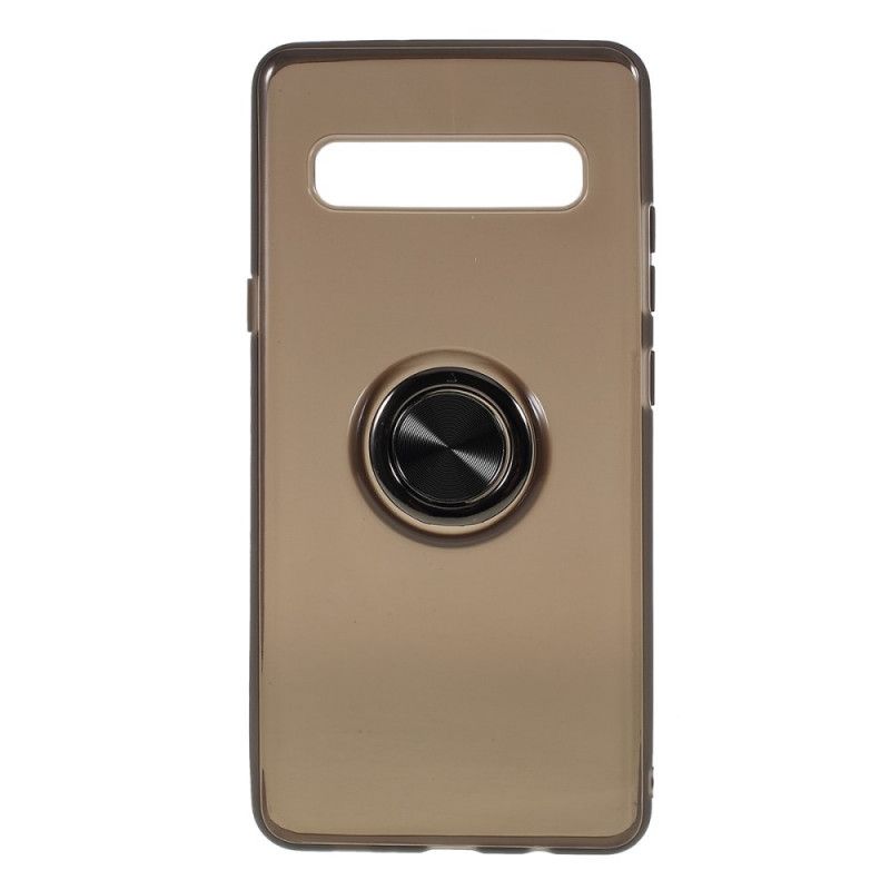 Cover Samsung Galaxy S10 5G Grå Gennemsigtig Metalring