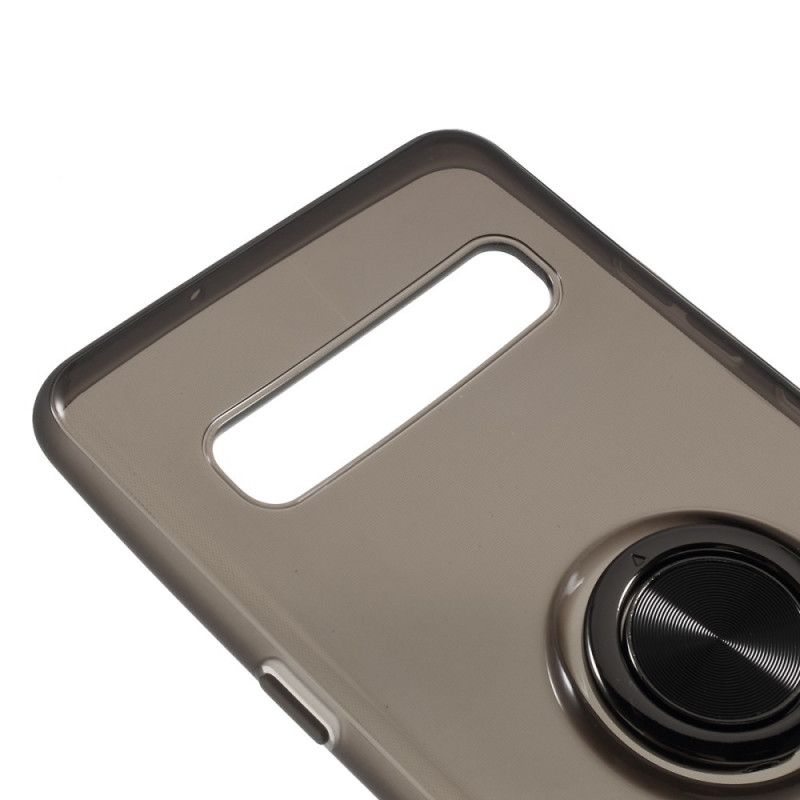 Cover Samsung Galaxy S10 5G Grå Gennemsigtig Metalring