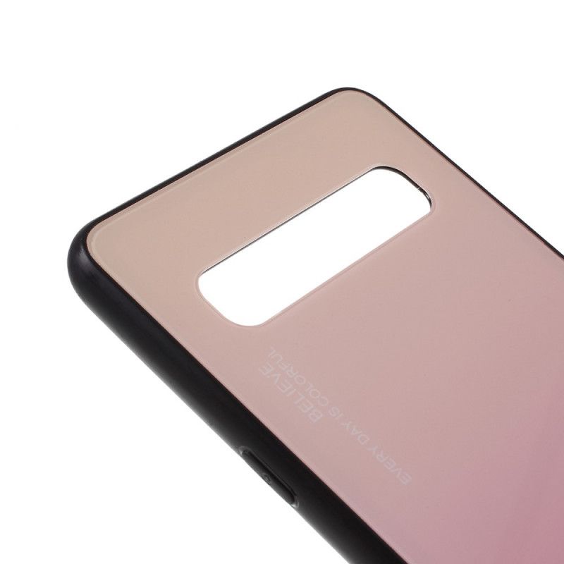 Cover Samsung Galaxy S10 5G Rød Vær Dig Selv Hærdet Glas Original