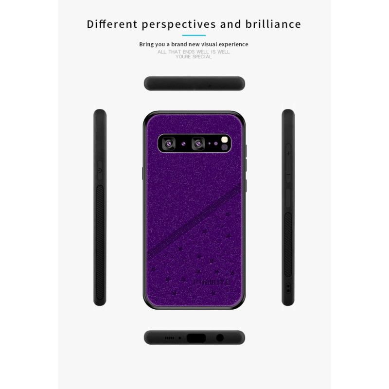 Cover Samsung Galaxy S10 5G Sort Heldig Stjerneserie Pinwuyo