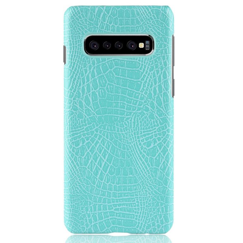 Cover Samsung Galaxy S10 5G Sort Krokodillehudeffekt