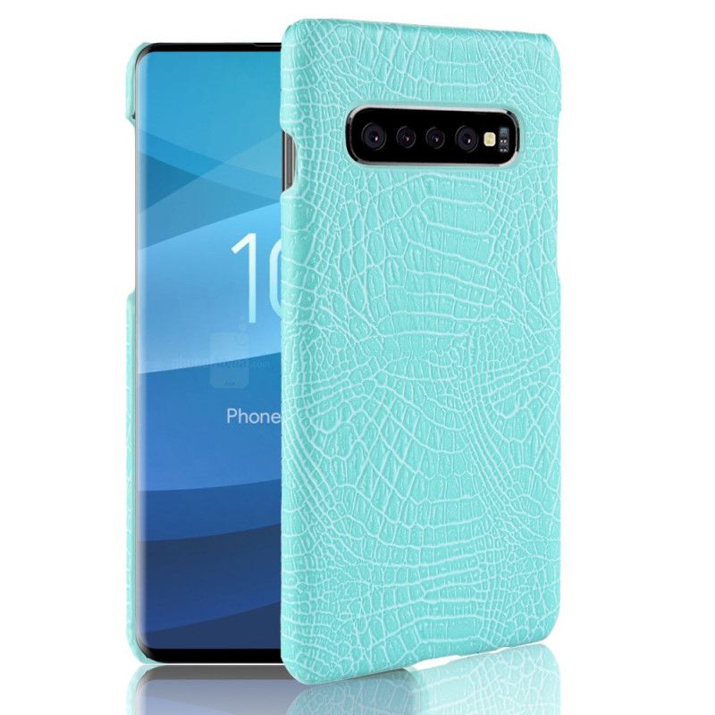 Cover Samsung Galaxy S10 5G Sort Krokodillehudeffekt