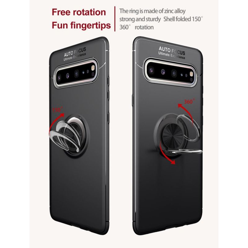 Cover Samsung Galaxy S10 5G Sort Lenuo Roterende Ring