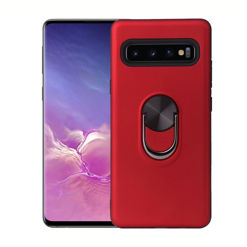 Cover Samsung Galaxy S10 5G Sort Mobilcover Aftagelig Med Støttering