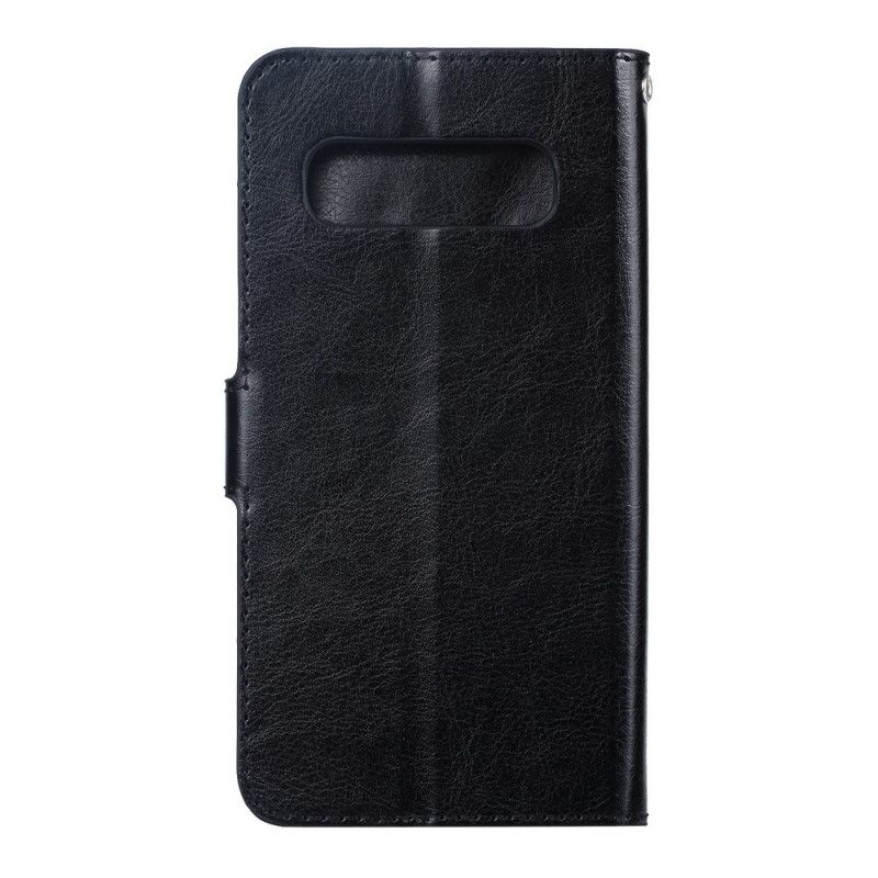 Flip Cover Læder Samsung Galaxy S10 5G Lyseblå Blank Kunstlæder Original