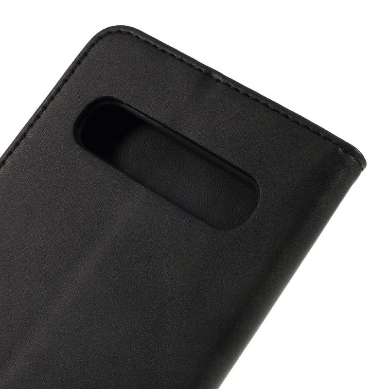 Flip Cover Læder Samsung Galaxy S10 5G Sort Lc.Imeeke Lædereffekt