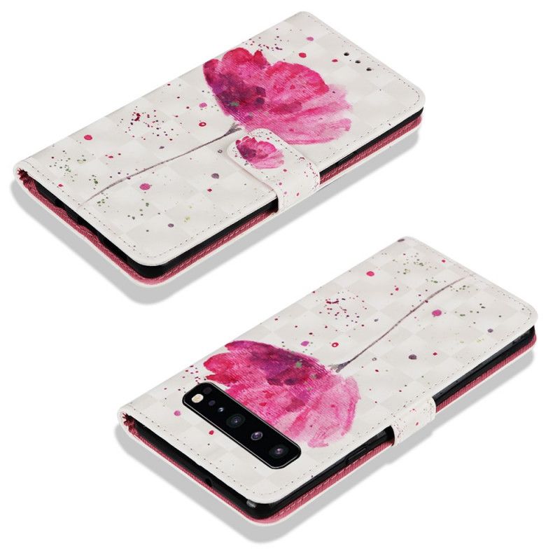 Flip Cover Samsung Galaxy S10 5G Akvarelvalmue