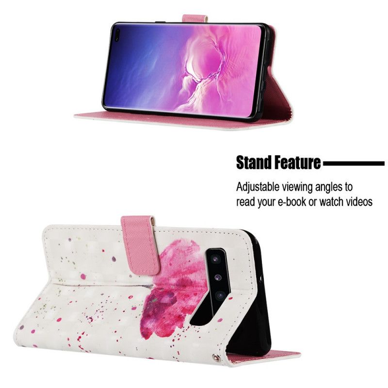 Flip Cover Samsung Galaxy S10 5G Akvarelvalmue