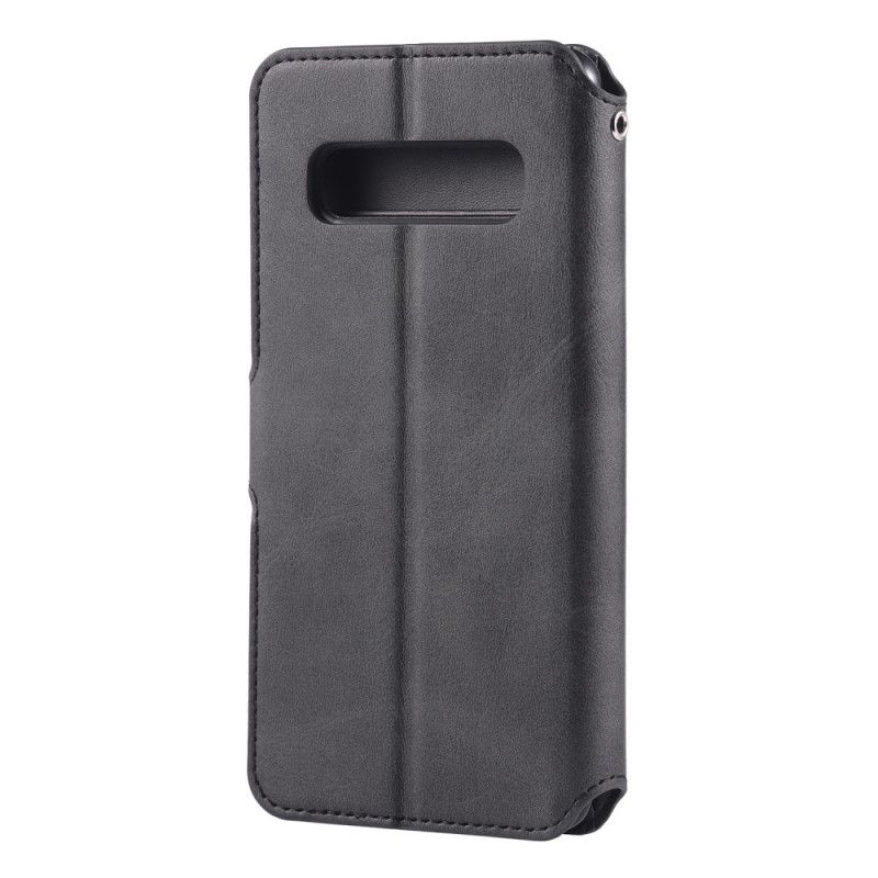 Flip Cover Samsung Galaxy S10 5G Sort Retro Azns