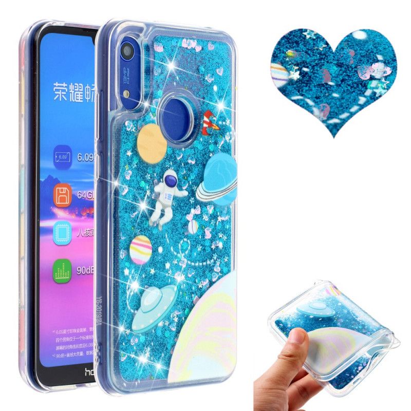 Cover Honor 8A Glitter Astronaut