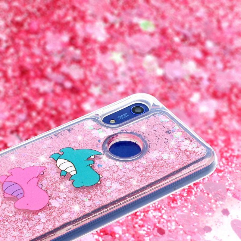 Cover Honor 8A Sjove Glitter Dinosaurer Beskyttelse