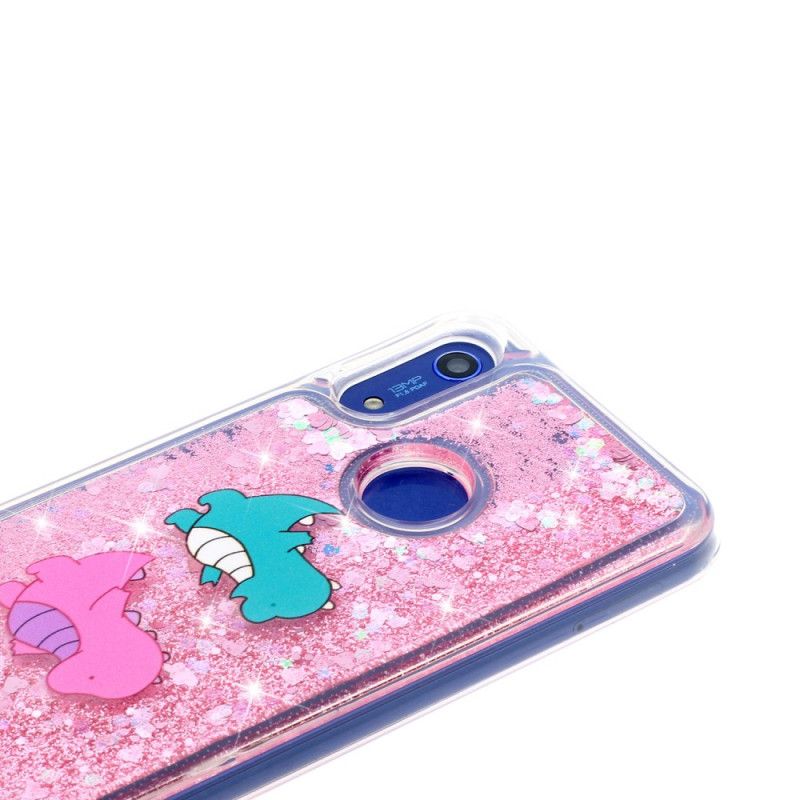 Cover Honor 8A Sjove Glitter Dinosaurer Beskyttelse