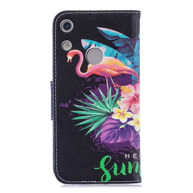 Flip Cover Honor 8A Mobilcover Sommerflamingo