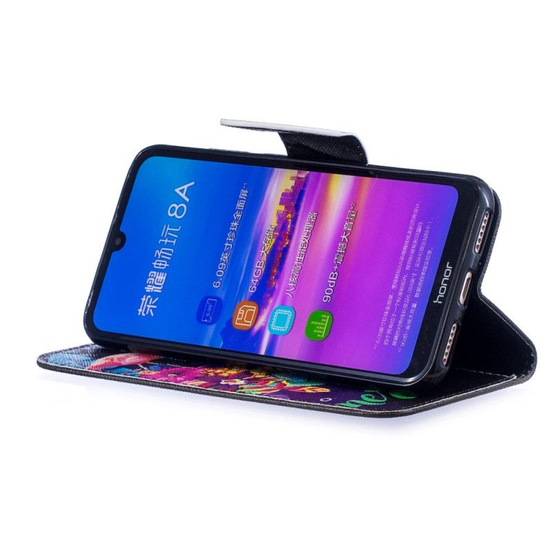 Flip Cover Honor 8A Mobilcover Sommerflamingo