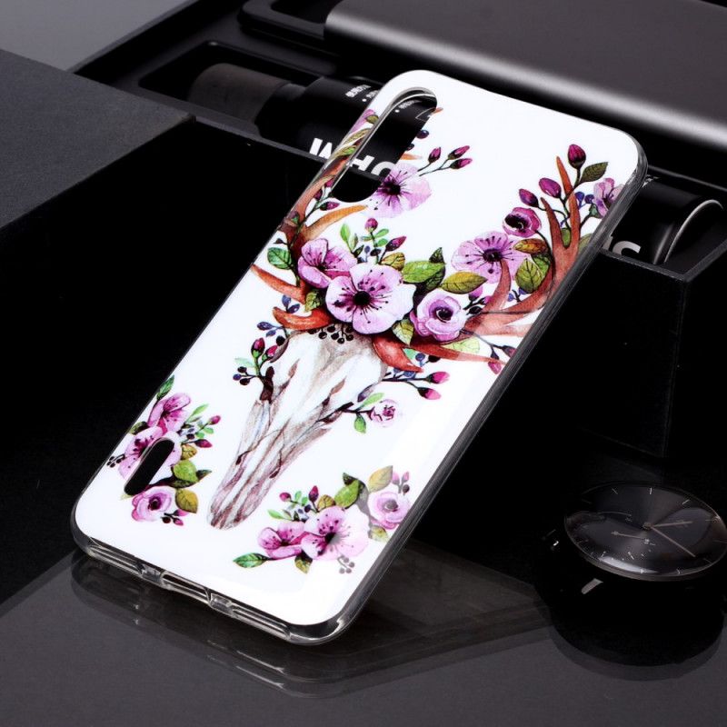 Cover Xiaomi Mi A3 Fluorescerende Blomstret Elg