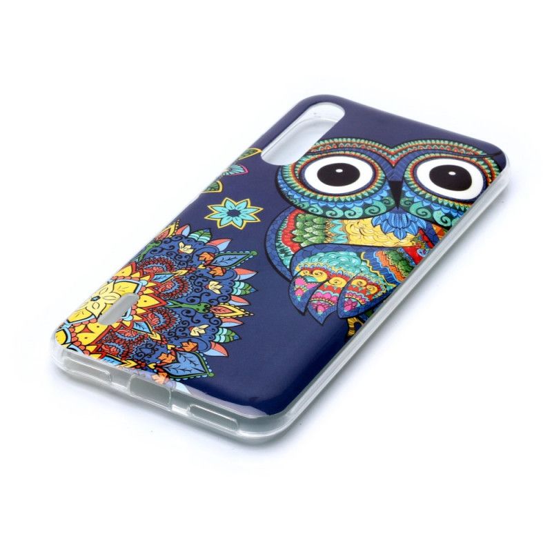 Cover Xiaomi Mi A3 Fluorescerende Mandala Ugle Original