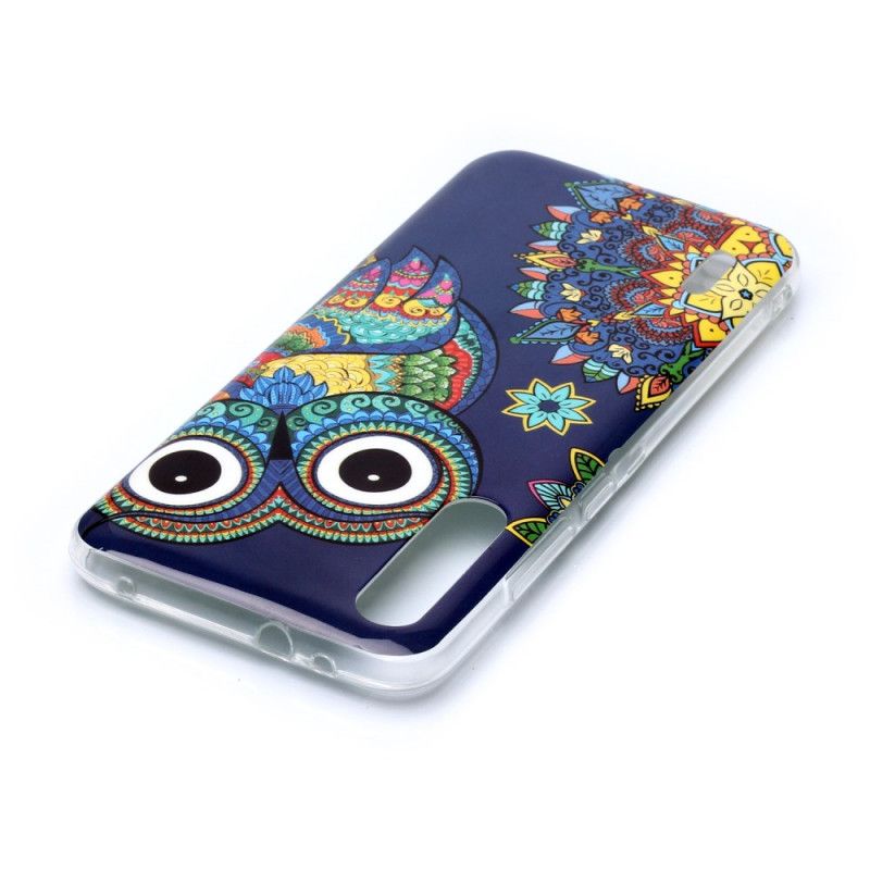 Cover Xiaomi Mi A3 Fluorescerende Mandala Ugle Original