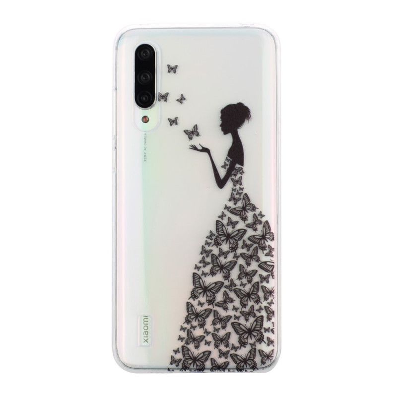 Cover Xiaomi Mi A3 Gennemsigtig Sommerfuglekjole