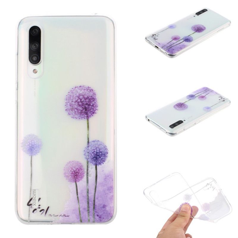 Cover Xiaomi Mi A3 Gennemsigtige Farvede Mælkebøtter