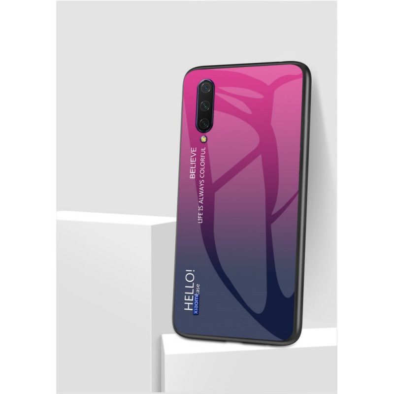 Cover Xiaomi Mi A3 Hvid Hej Hærdet Glas