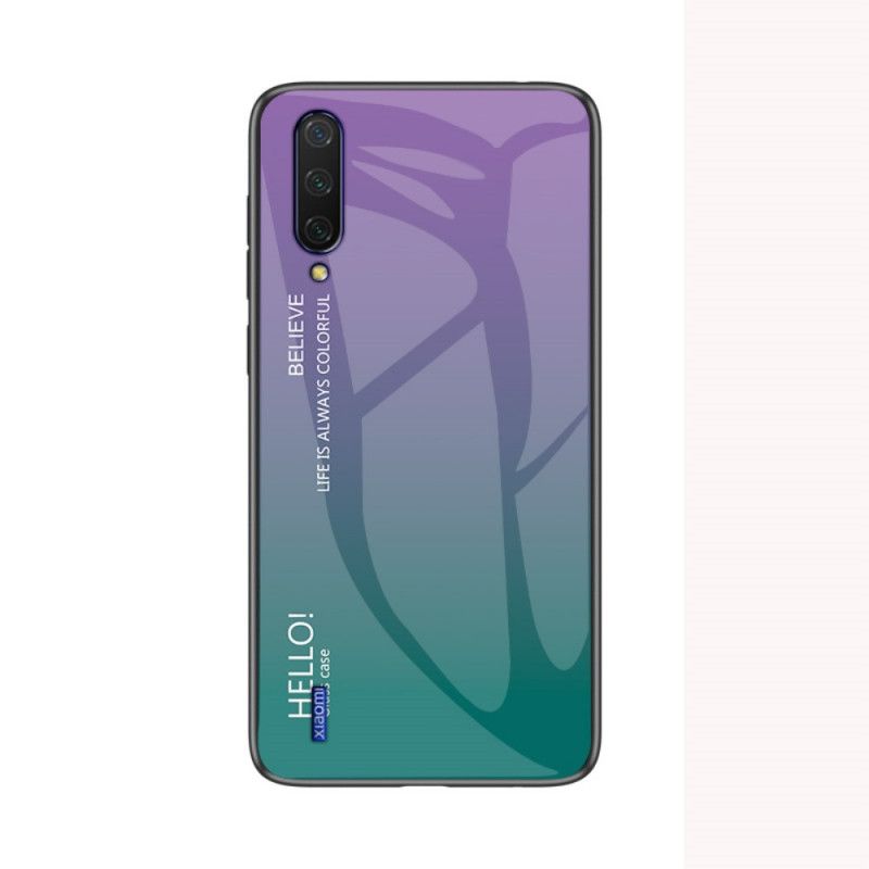 Cover Xiaomi Mi A3 Hvid Hej Hærdet Glas