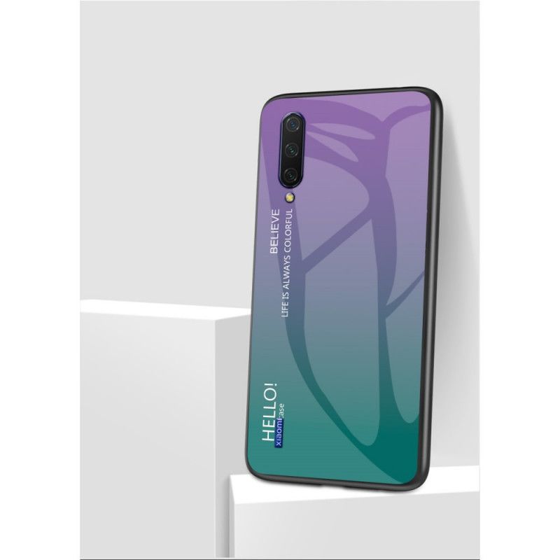 Cover Xiaomi Mi A3 Hvid Hej Hærdet Glas