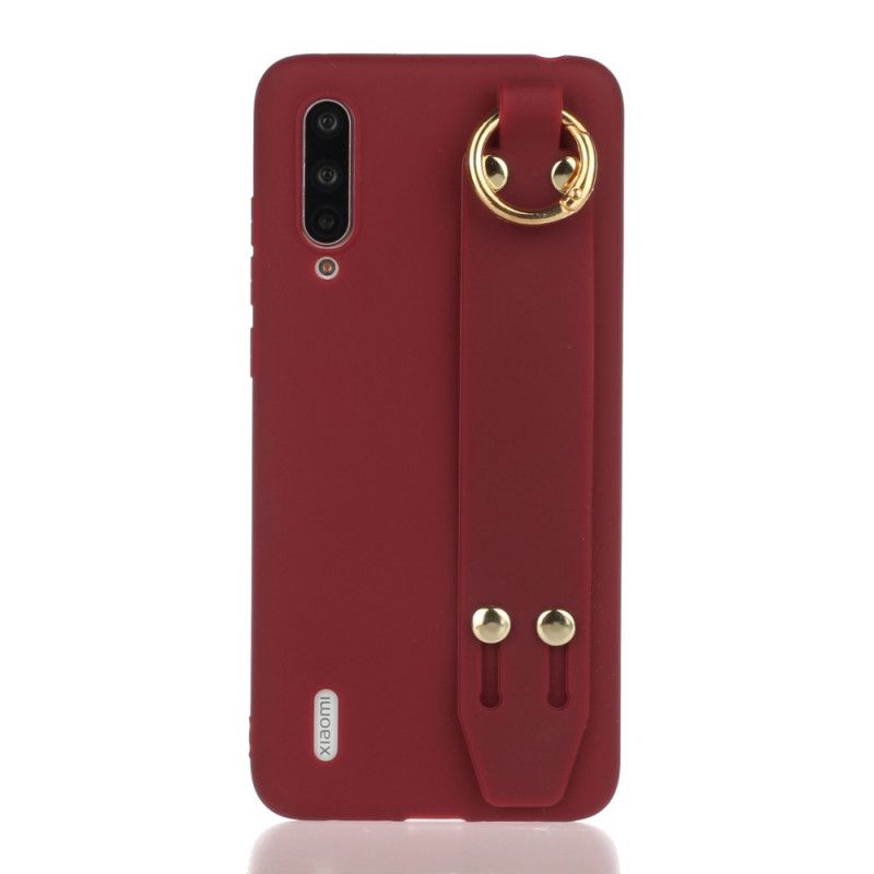 Cover Xiaomi Mi A3 Magenta Silikone Med Støttebånd Beskyttelse