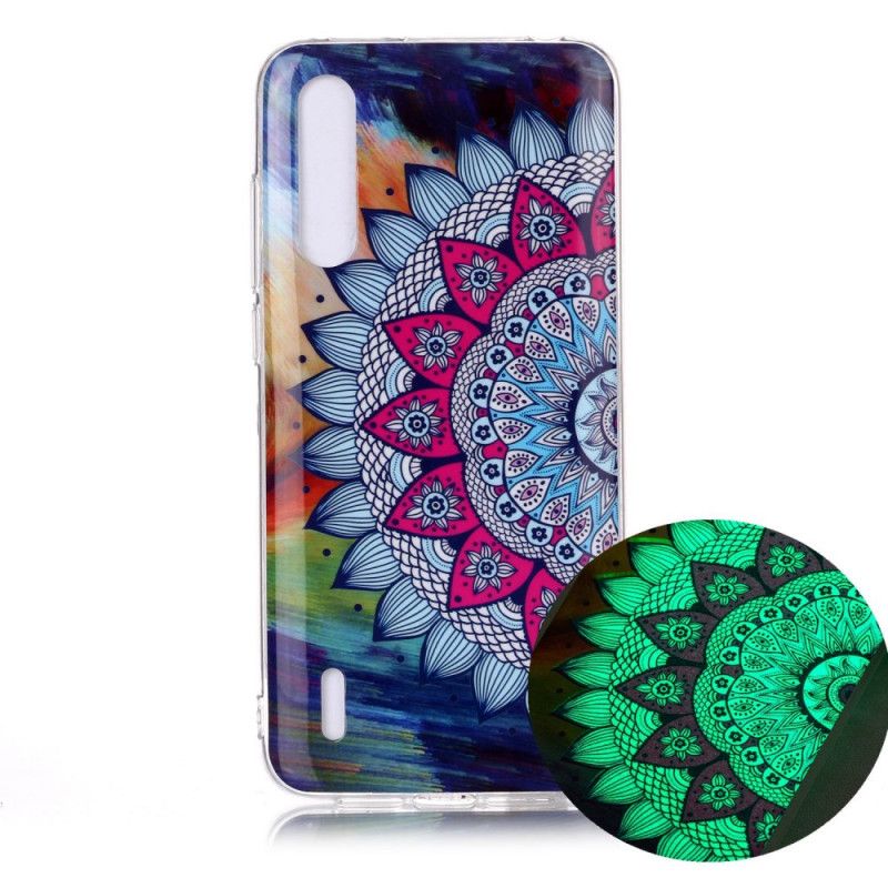 Cover Xiaomi Mi A3 Mobilcover Fluorescerende Mandala