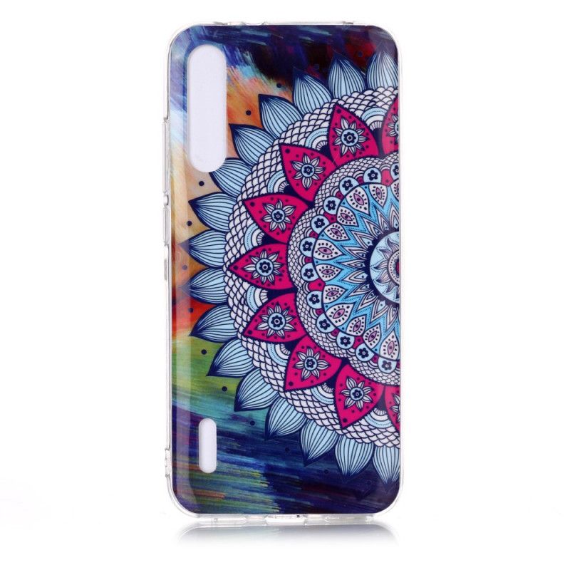 Cover Xiaomi Mi A3 Mobilcover Fluorescerende Mandala