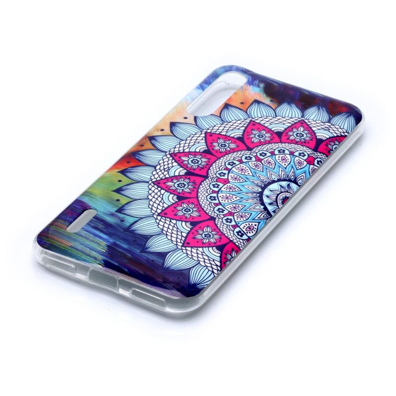 Cover Xiaomi Mi A3 Mobilcover Fluorescerende Mandala