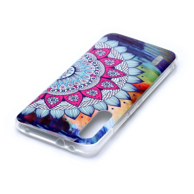 Cover Xiaomi Mi A3 Mobilcover Fluorescerende Mandala