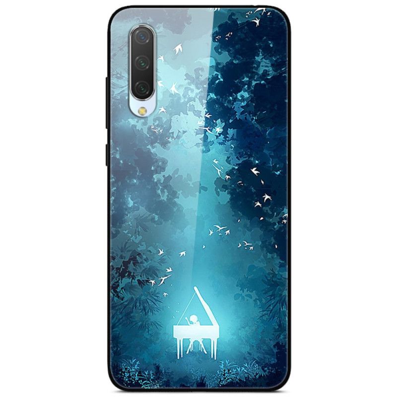 Cover Xiaomi Mi A3 Mobilcover Klaverhærdet Glas Om Natten