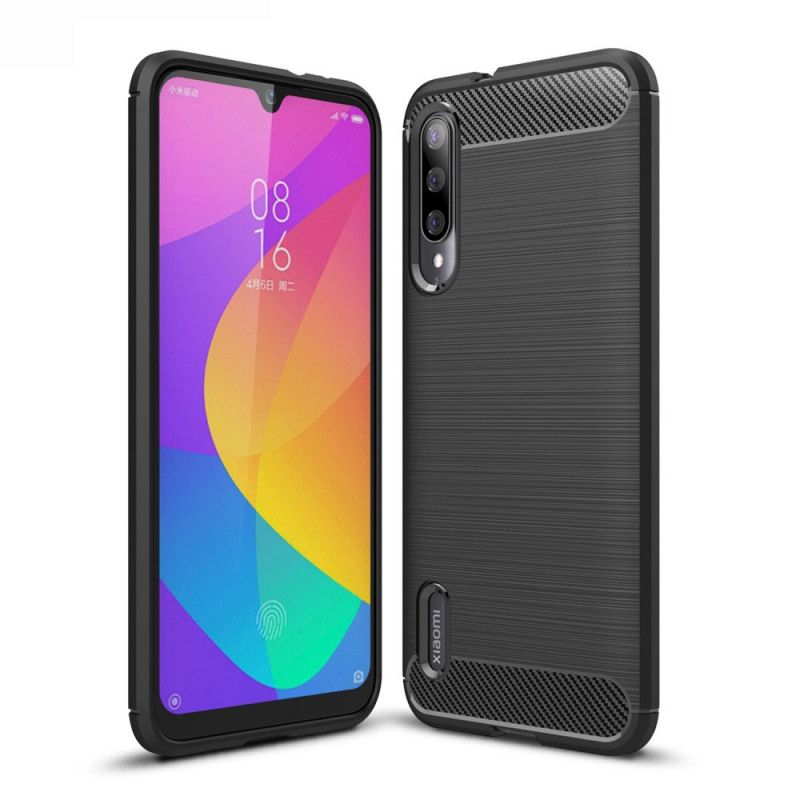 Cover Xiaomi Mi A3 Sort Børstet Kulfiber