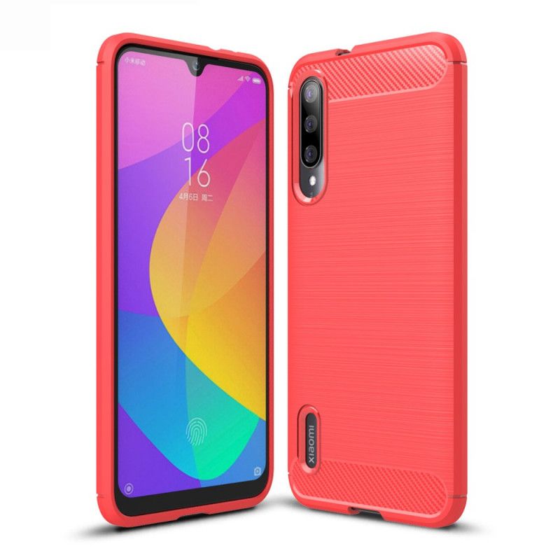 Cover Xiaomi Mi A3 Sort Børstet Kulfiber