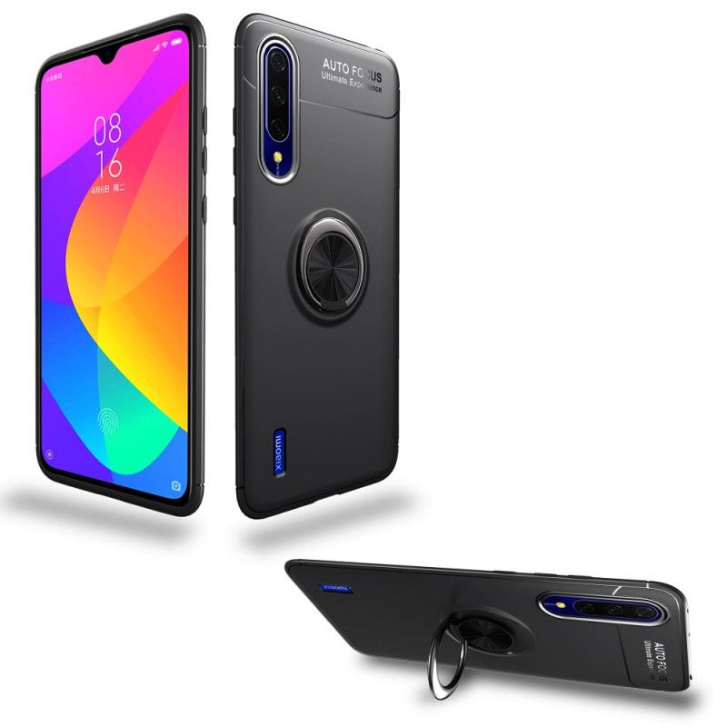 Cover Xiaomi Mi A3 Sort Roterende Ring