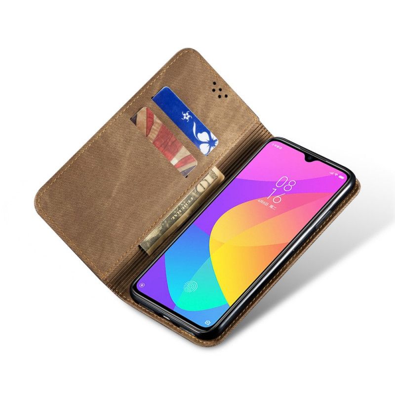 Læder Cover Xiaomi Mi A3 Sort Jeansstof