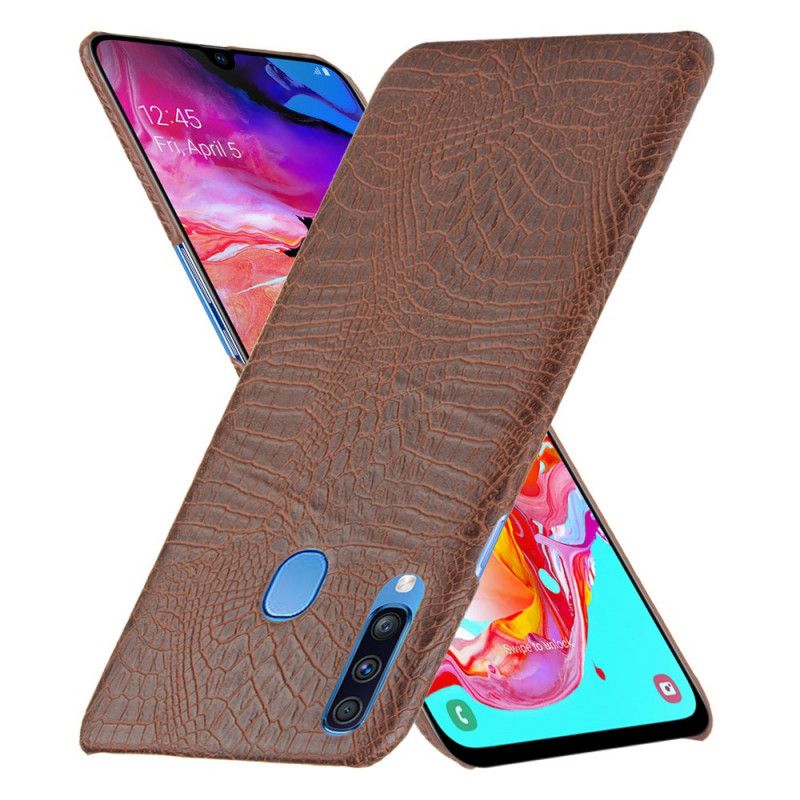 Cover Samsung Galaxy A20s Sort Krokodillehudeffekt Beskyttelse