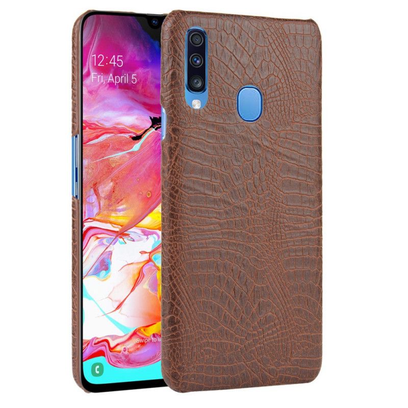 Cover Samsung Galaxy A20s Sort Krokodillehudeffekt Beskyttelse