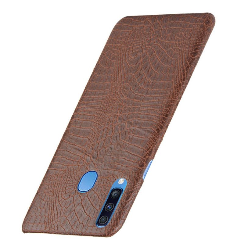 Cover Samsung Galaxy A20s Sort Krokodillehudeffekt Beskyttelse