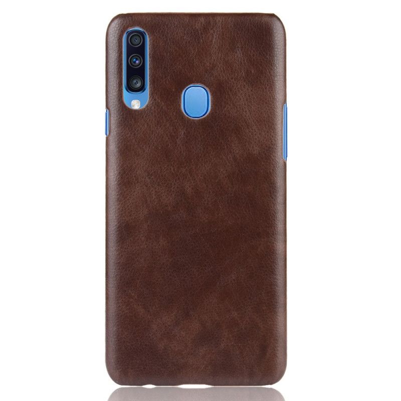 Cover Samsung Galaxy A20s Sort Lychee-Lædereffekt