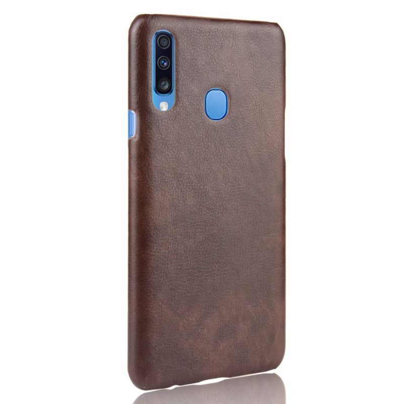 Cover Samsung Galaxy A20s Sort Lychee-Lædereffekt