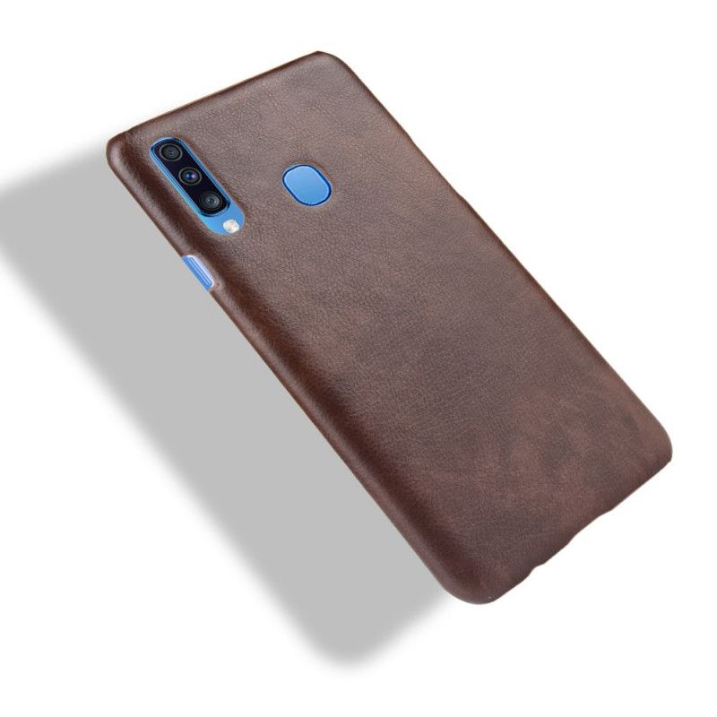 Cover Samsung Galaxy A20s Sort Lychee-Lædereffekt