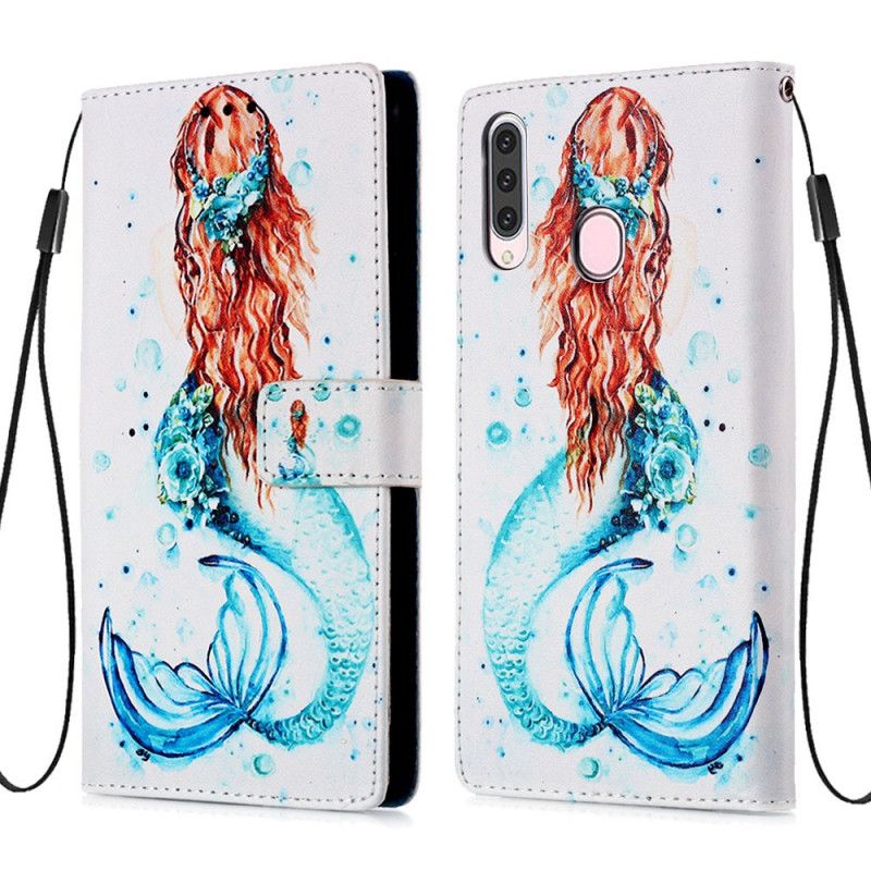 Flip Cover Læder for Samsung Galaxy A20s Havfrue Ærbødighed