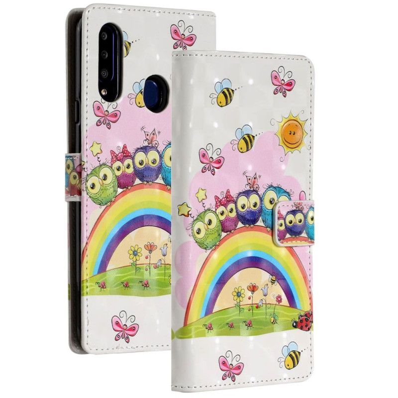 Flip Cover Læder for Samsung Galaxy A20s Ugleparadis