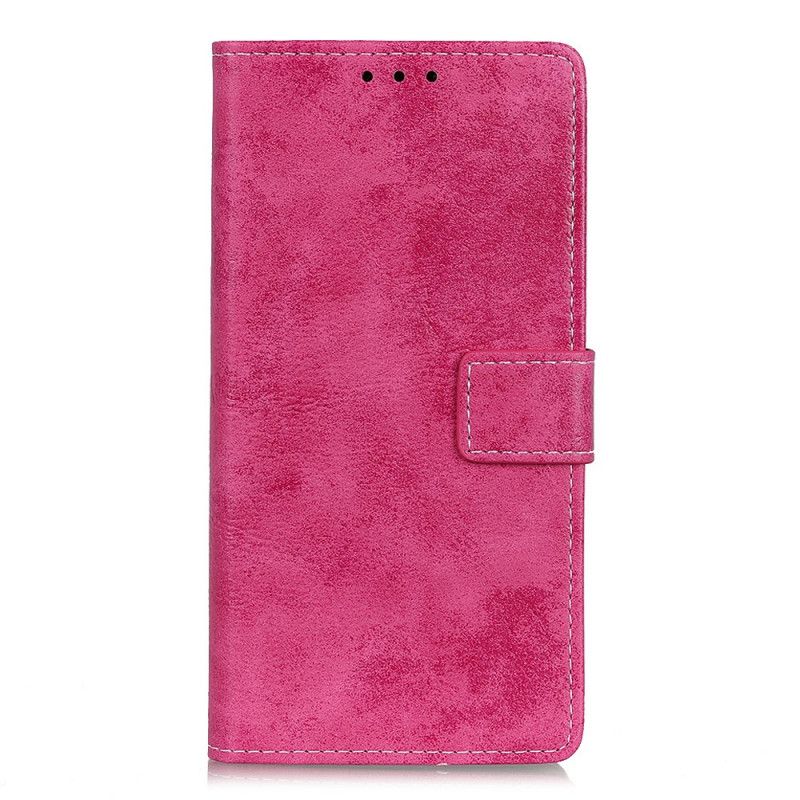 Flip Cover Læder Samsung Galaxy A20s Brun Vintage Kunstlæder Beskyttelse