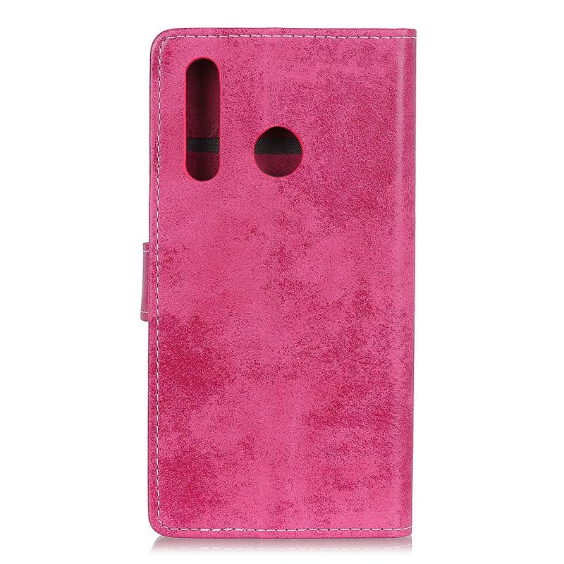 Flip Cover Læder Samsung Galaxy A20s Brun Vintage Kunstlæder Beskyttelse