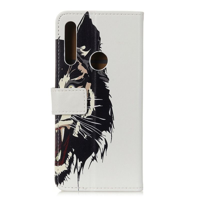 Flip Cover Læder Samsung Galaxy A20s Hård Tiger