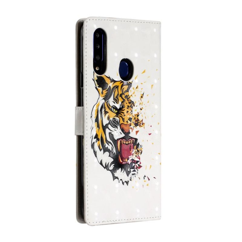 Flip Cover Samsung Galaxy A20s Mobilcover Magisk Vildt Tiger