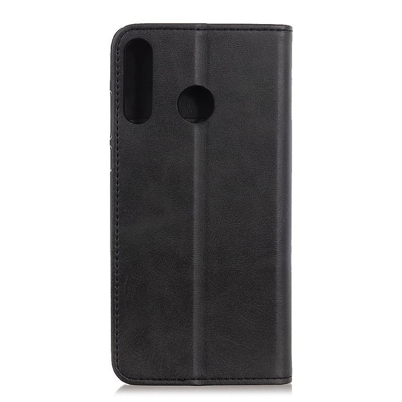 Læder Cover Samsung Galaxy A20s Sort Delt Læder Original