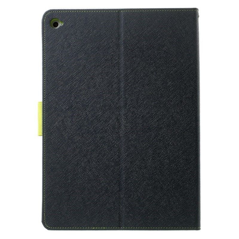 Flip Cover Læder for iPad Air / Air 2 Sort Tofarvet Kviksølv